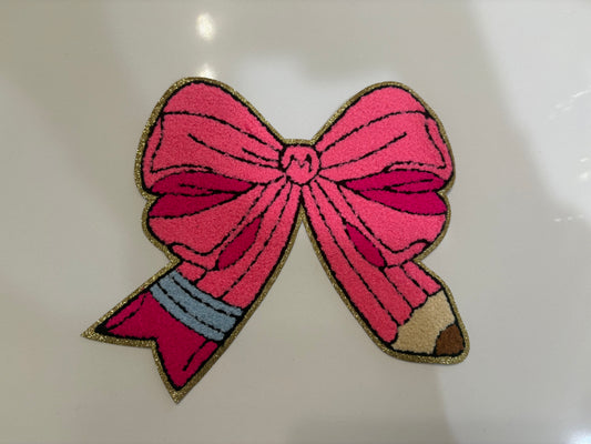 CHENILLE PATCHES PENCIL BOW