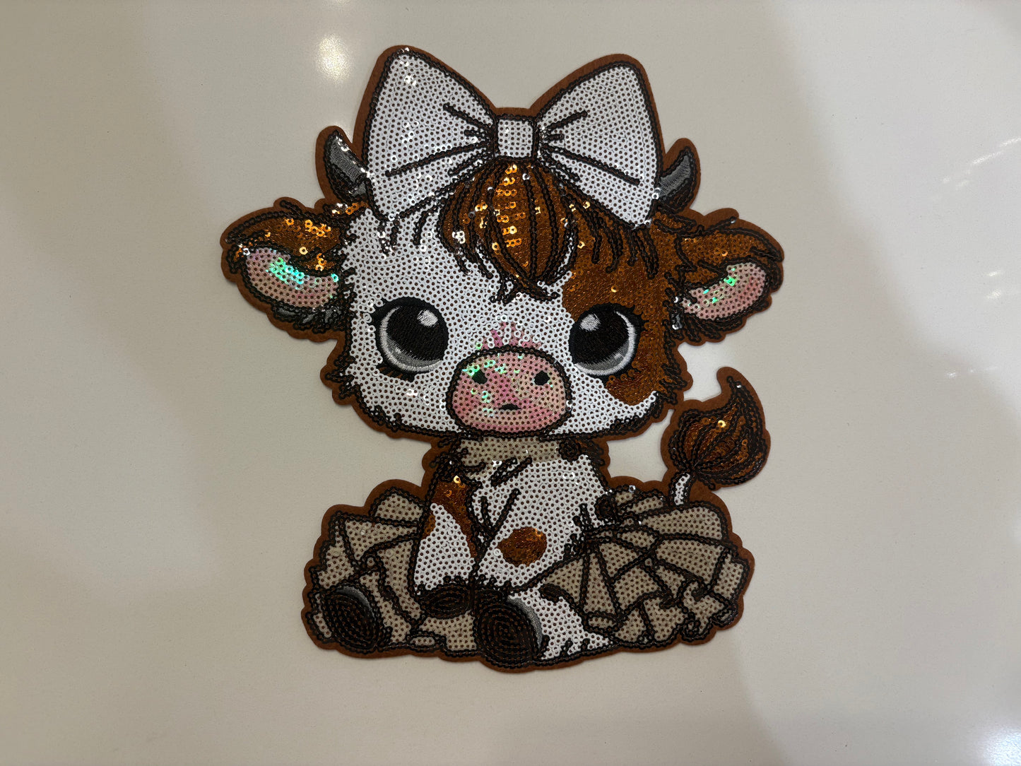 CHENILLE PATCHES CUTE HIGHLAND COW
