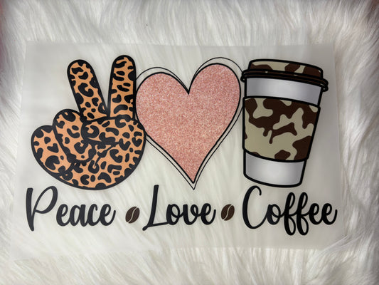 Peace Love Coffee Print #94