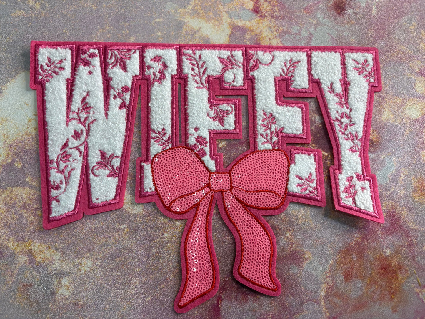 CHENILLE PATCHES WIFEY