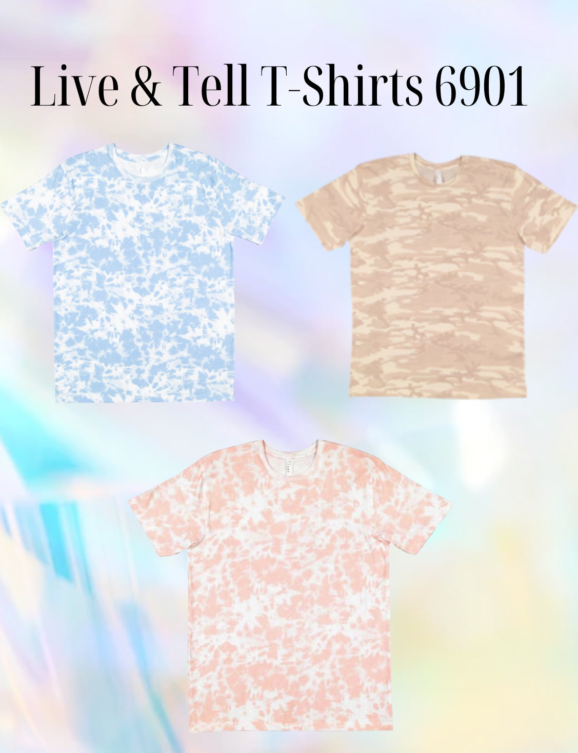 Build your own tie-dye shirt with your print of choice