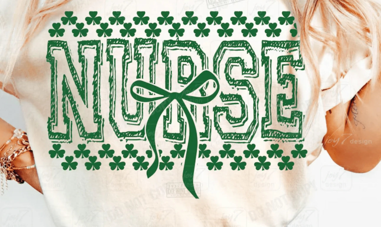 Green Nurse DTF Print#265