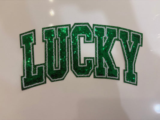 CHENILLE PATCHES ST PATRICK LUCKY