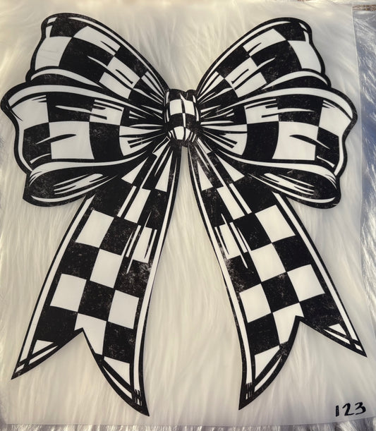 Racing Bow Print #123