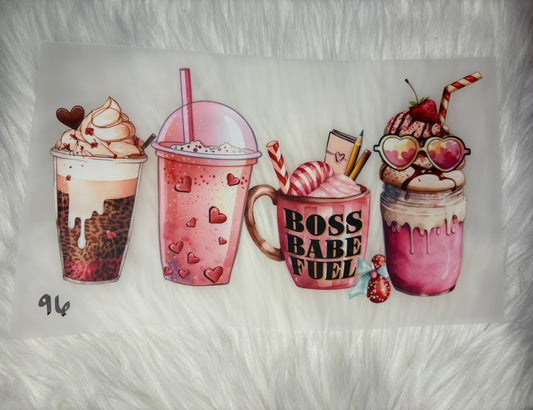 Boss Babe Fuel #226 Available in DTF Just Pick Your Shirt COFFEE