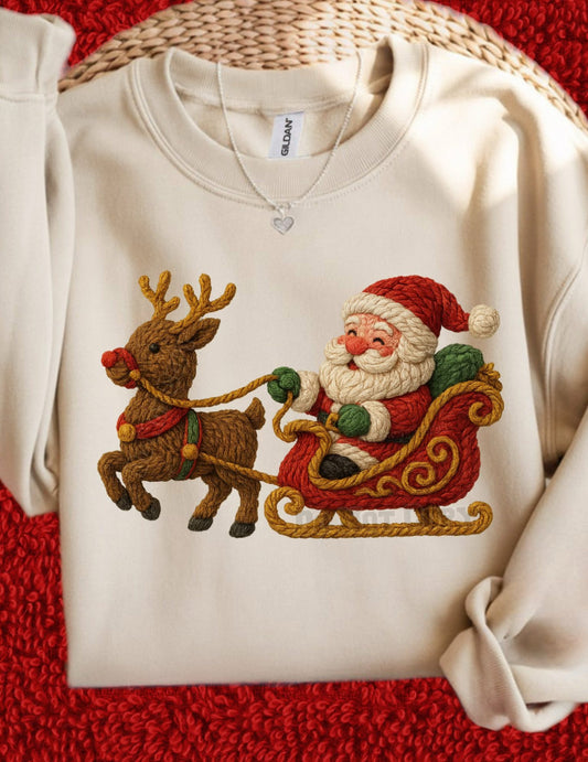 #1081 Santa and reindeer