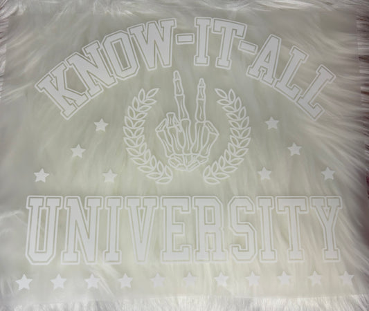 Know It All University Print #79