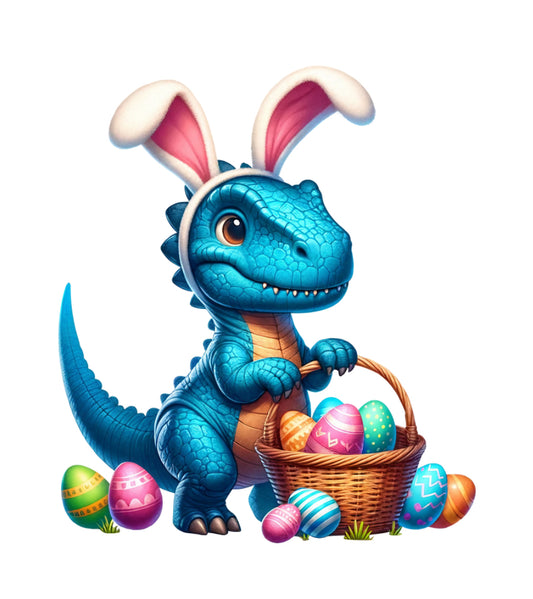 Easter Dinosaur #381 Available in Sublimation and DTF Just Pick Your Shirt