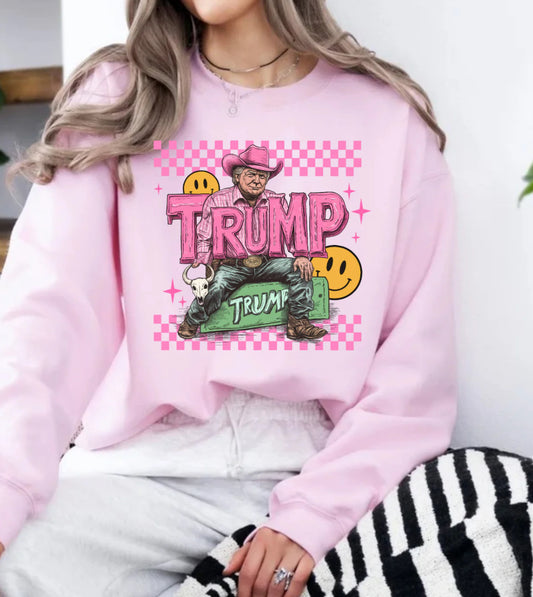 Cowboy Trump #531 Available in Sublimation or Dtf Just Pick Your Shirt