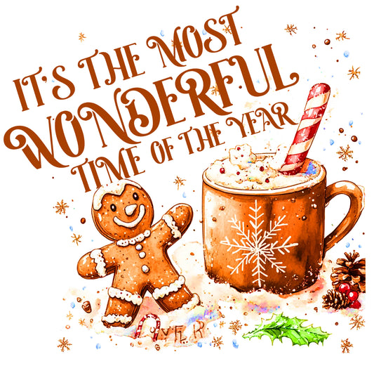 Gingerbread wonderful time of the year Print #62