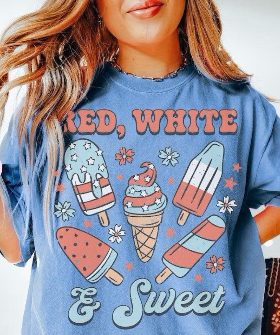 Red, white and sweet DTF Print #303