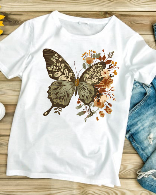 Boho Butterfly #525 Available in Sublimation or Dtf Just Pick Your Shirt