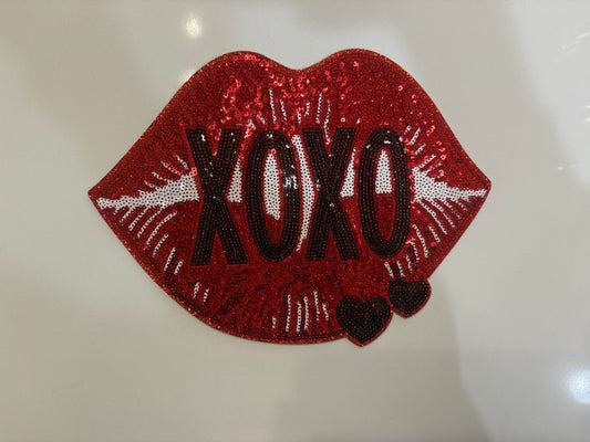 CHENILLE PATCHES XOXO LIPS