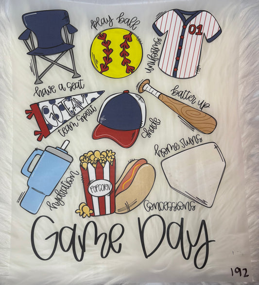 Baseball game day Print #192