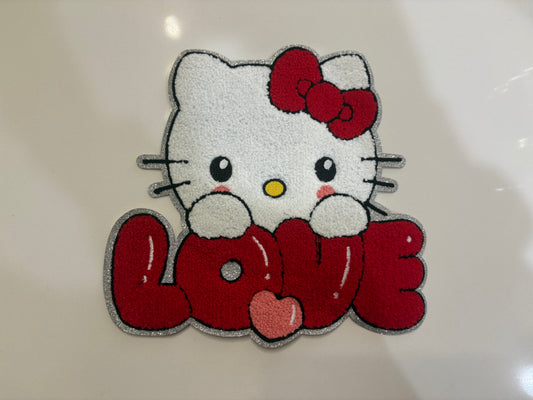 CHENILLE PATCHES KITTY LOVE