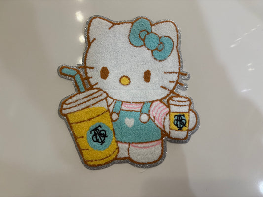 CHENILLE PATCHES KITTLY LIKE HER COFFEE