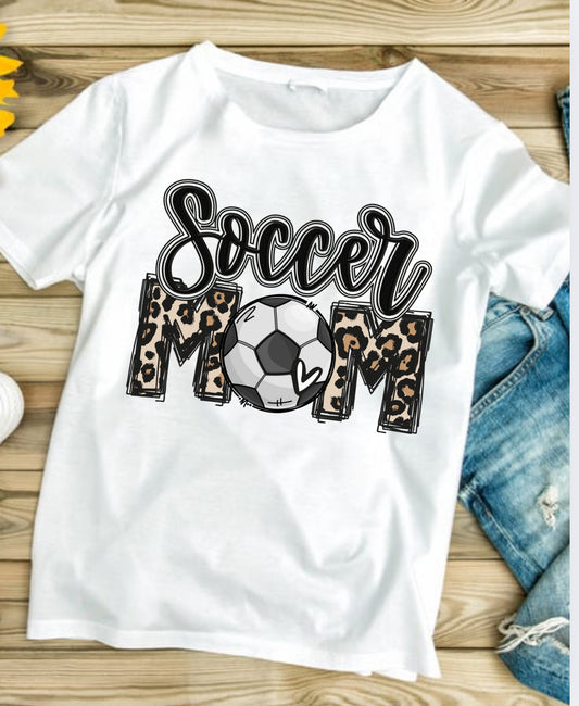 Soccer Mom # 504 Available in Sublimation or DTF Just Pick Your Shirt