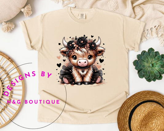 Cute cow DTF Print # 544