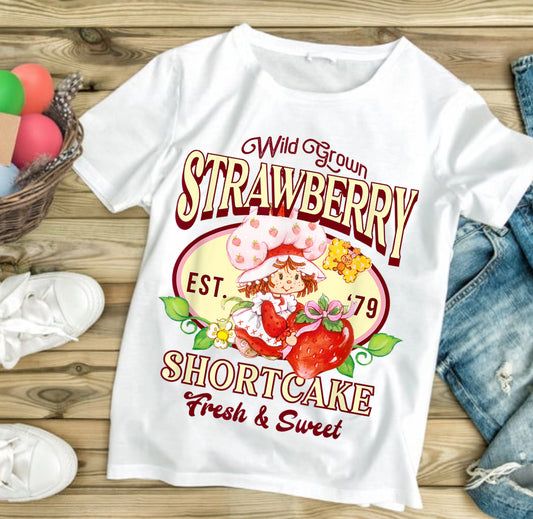 Strawberry Shortcake #503 Available in Sublimation or Dtf Just Pick Your Shirt