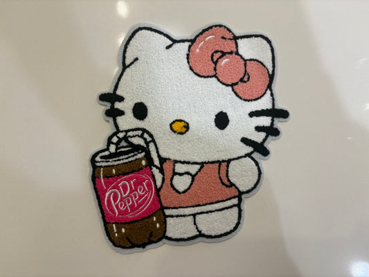 CHENILLE PATCHES KITTY WITH DR P