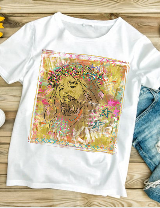 Jesus # 522 Available in Sublimation or DTF Just Pick Your Shirt