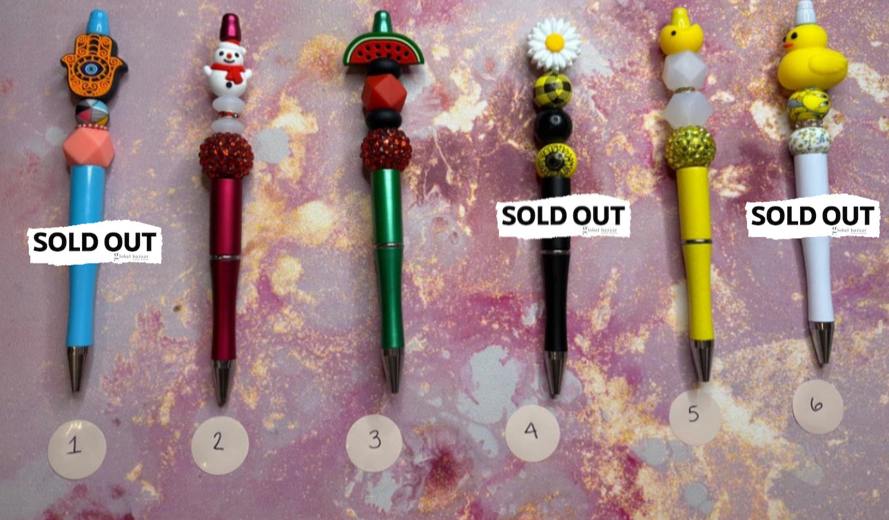 Random Collection Premade Beaded Pens