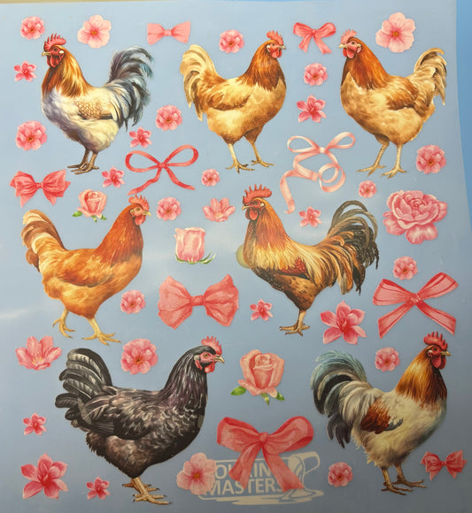 Chicken Seamless #352 Available in DTF Just Pick Your Shirt