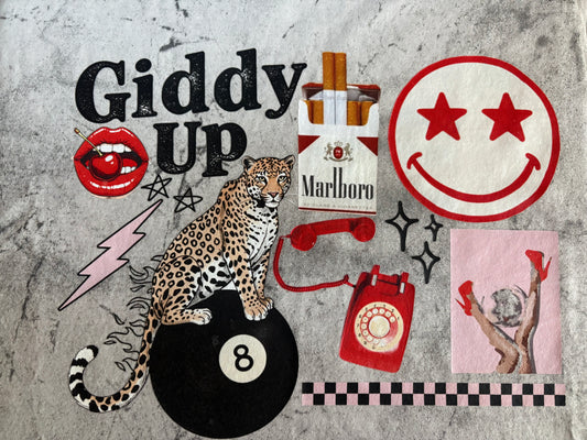 Giddy Up  #550 Available in Dtf Just Pick Your Shirt