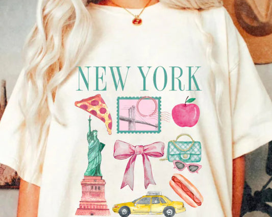 New York #524 Available in Sublimation or DTF Just Pick Your Shirt
