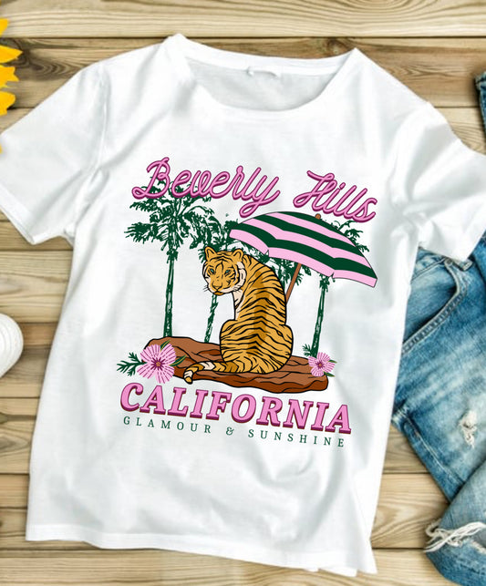 Beverly Hills California #573 Available in Sublimation or Dtf Just Pick Your Shirt