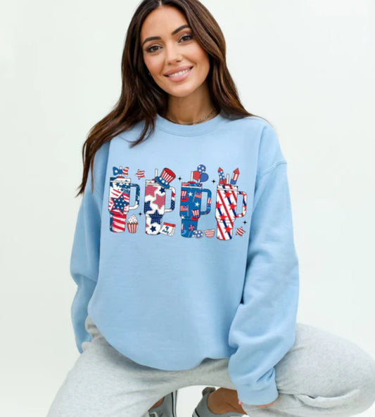 Stanley Cup 4th Of July #349 Available in DTF Just Pick Your Shirt  GLITTER