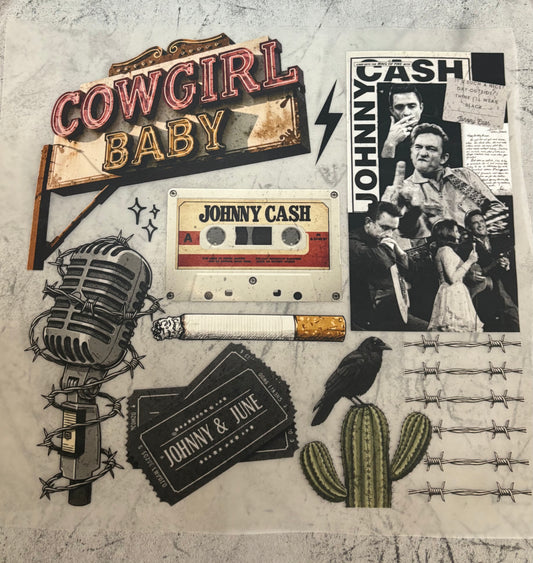 Cowgirl Baby #553 Available in Dtf Just Pick Your Shirt