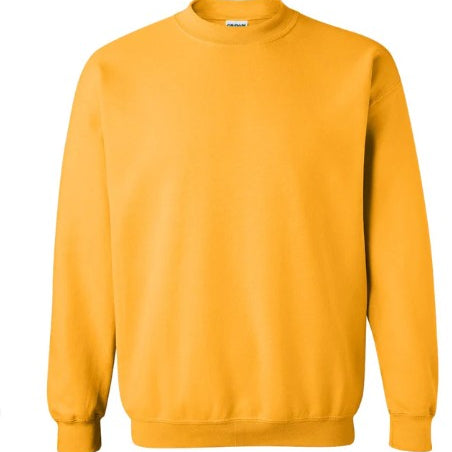 GOLD Gildan G180 Unisex Heavy Blend™ 50/50 Crewneck Sweatshirt