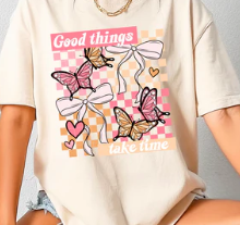#1021 GOOD THINGS TAKE TIME GLITTER