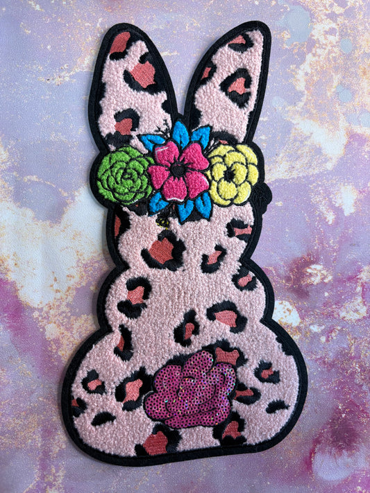 CHENILLE PATCHED BUNNY RABIT