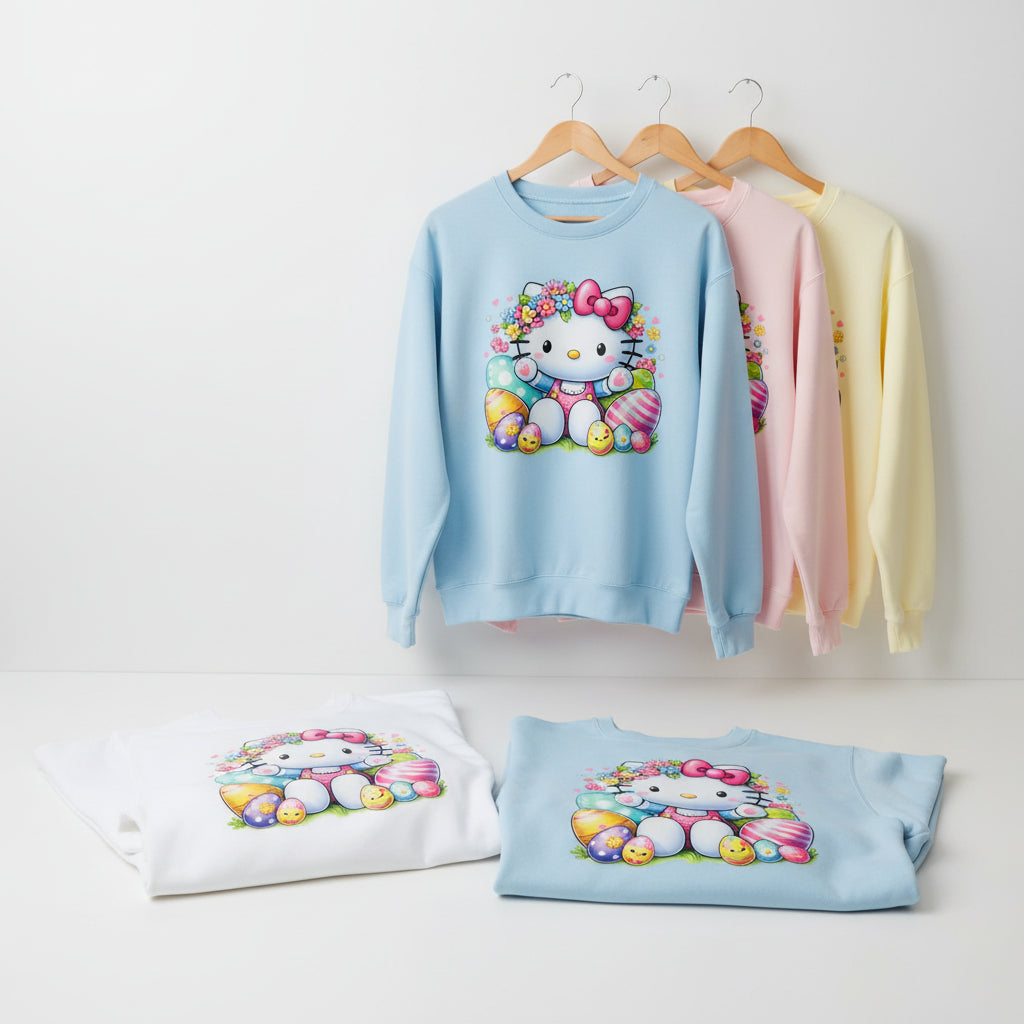 KITTY EASTER READY TO PRESS DTF #0256 (EASTER)