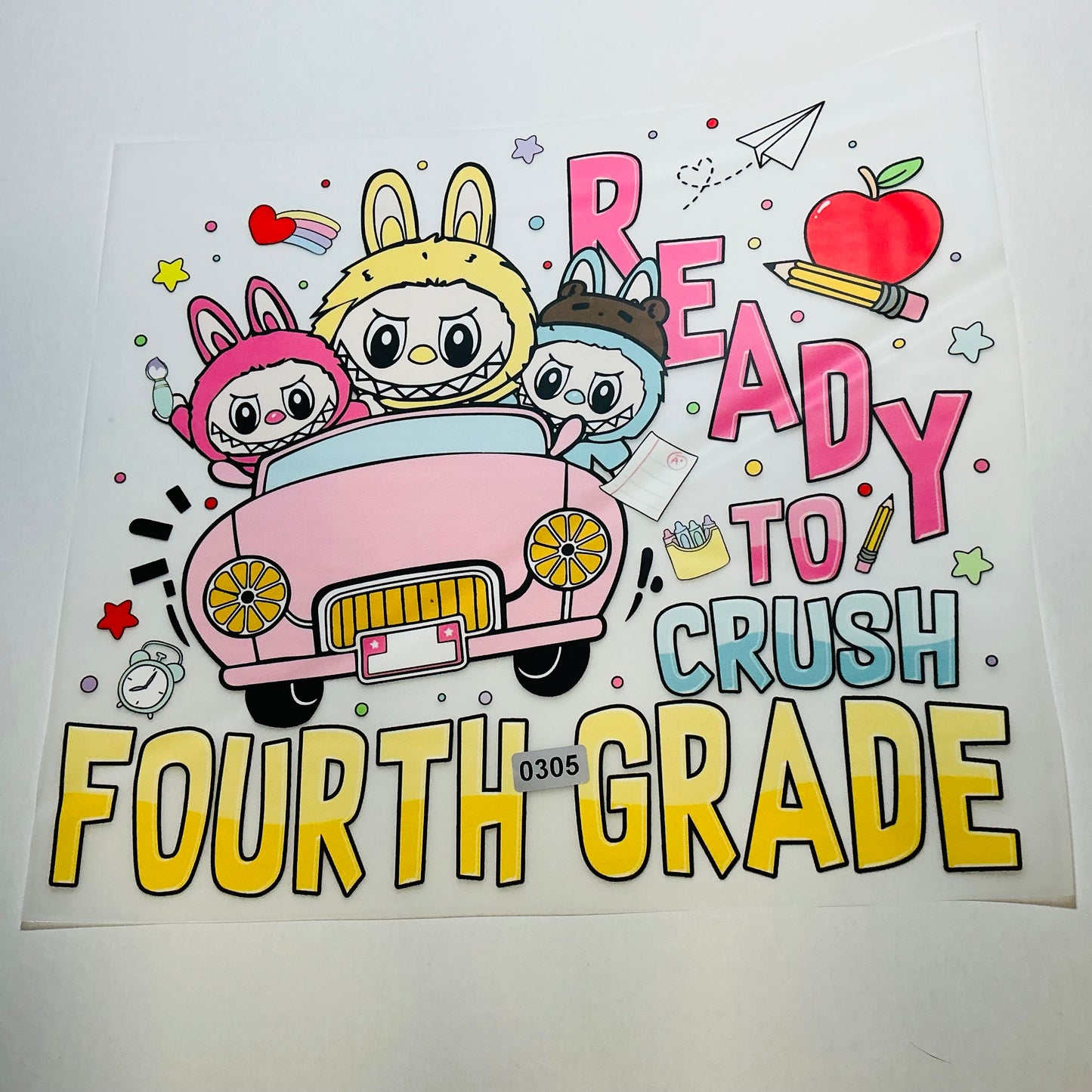 LABUBU FOURTH GRADE READY TO PRESS #0305 (CHARACTERS)