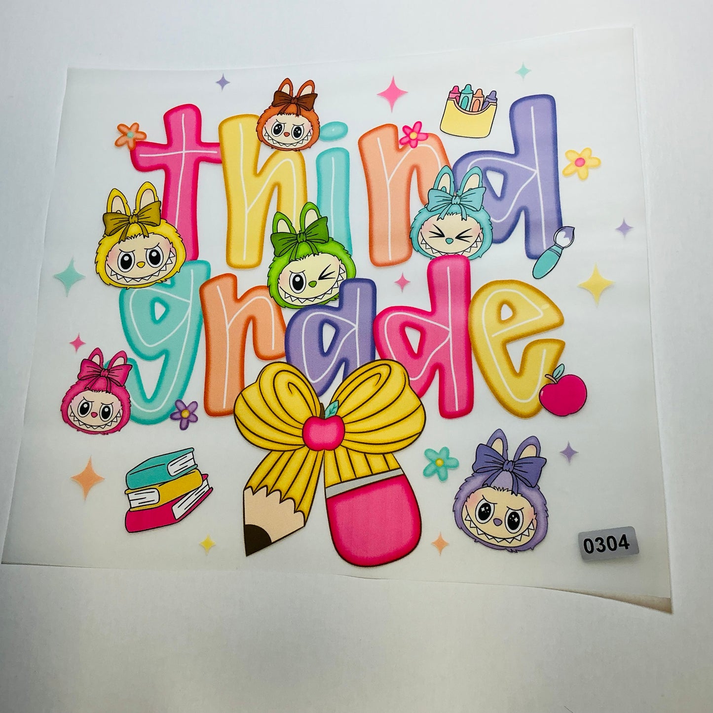 LABUBU THIRD GRADE READY TO PRESS DTF #0304 (CHARACTERS)