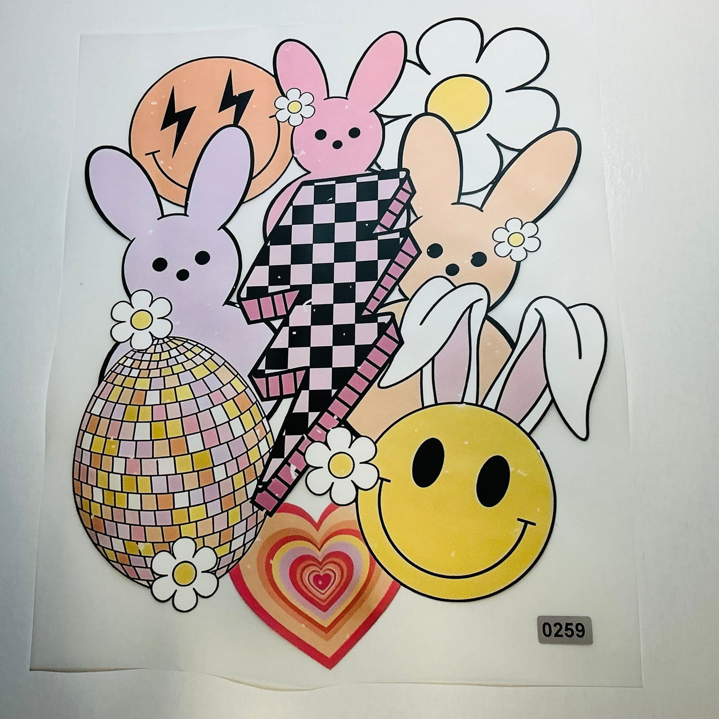 RETRO EASTER SMALL PRINT FOR KIDS READY TO PRESS DTF #0259 (EASTER)