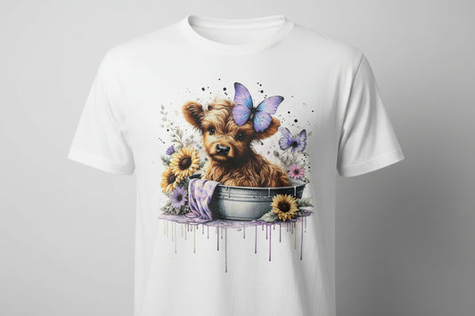 HIGHLAND COW READY TO PRESS DTF #0295 (HIGHLANDCOW)