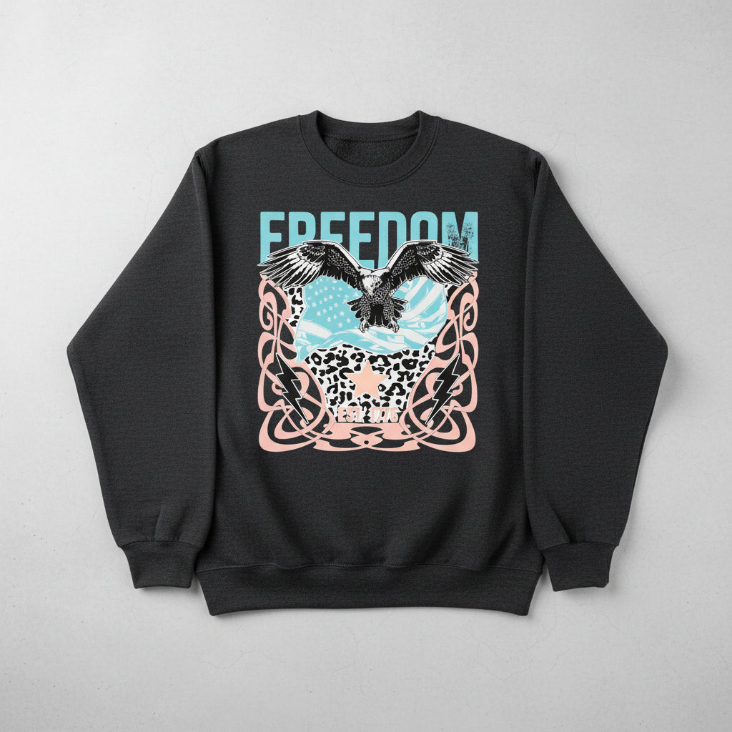 FREEDOM EST 1776 READY TO PRESS DTF (4TH JULY)  #0367