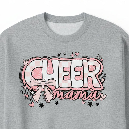 CHEER MAMA GLITTER PRINT READY TO PRESS # 0378 (MAMA)