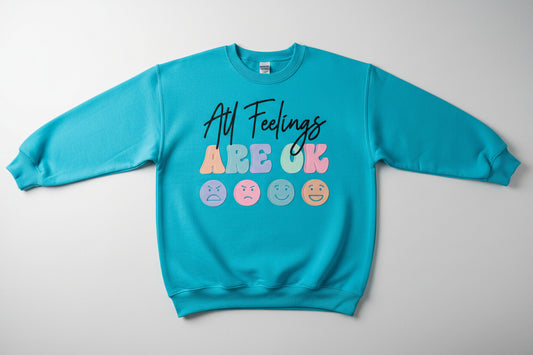 ALL FEELINGS ARE OK READY TO PRINT DTF #0419 (FAITH)