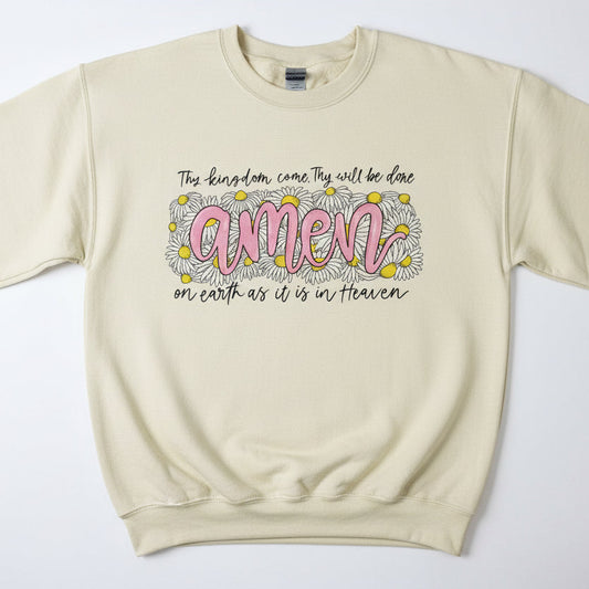 AMEN THE KINGDOM COME THEY WILL BE DONE READY TO PRESS GLITTER PRINT #0400 (FAITH)
