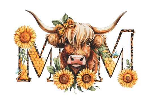 Mom Cow Sublimation Print #314