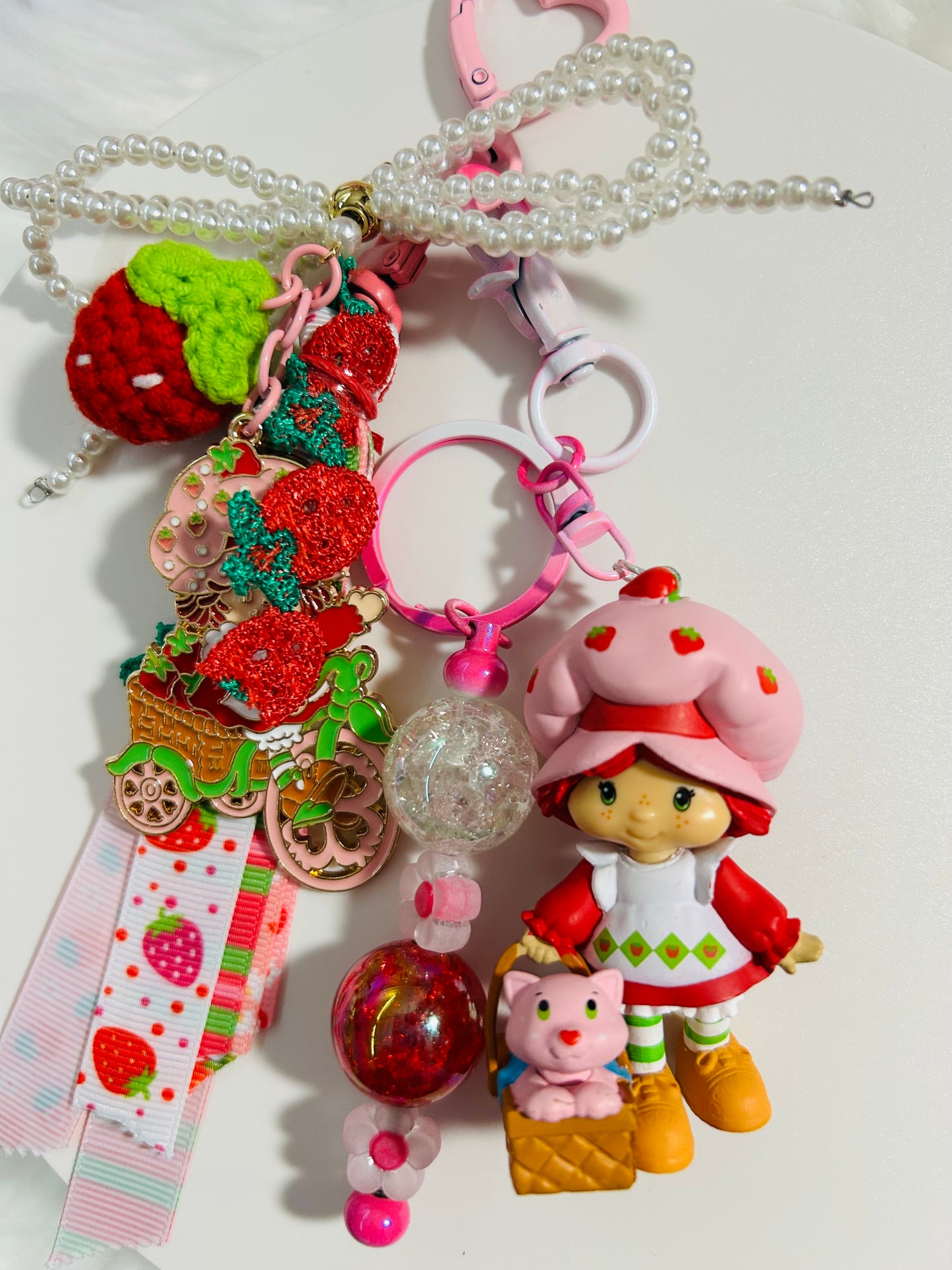 Strawberry Shortcake Key Chain or Purse Charm