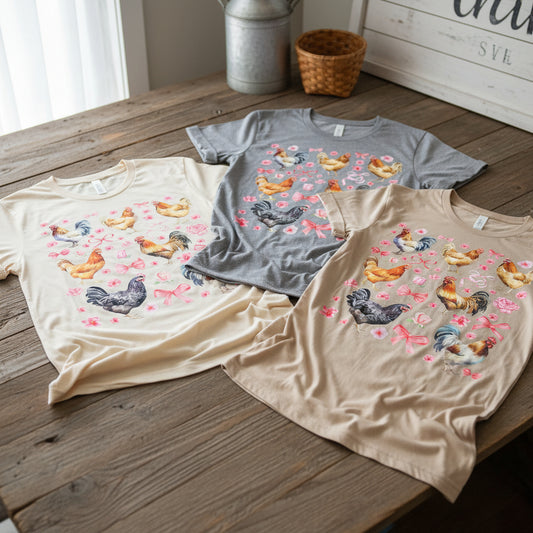 ROOSTERS WITH BOWS READY TO PRESS #0489 (WESTERN)