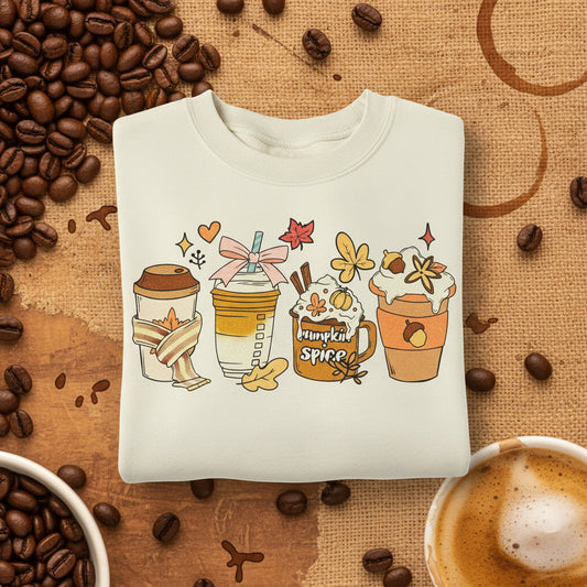 PUMPKIN SPICE READY TO PRESS GLITTER PRINT #0500 (COFFEE)