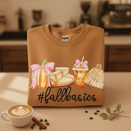 FALLBASICS COFFEE READY TO PRESS GLITTER PRINT #0497 (COFFEE)