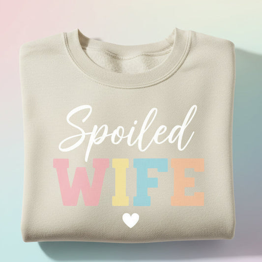SPOILED WIFE READY TO PRESS GLITTER PRINT #0496 (MAMA)
